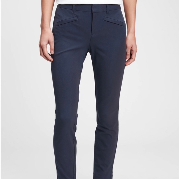 GAP Signature Skinny Ankle Pants in Navy - Picture 1 of 10